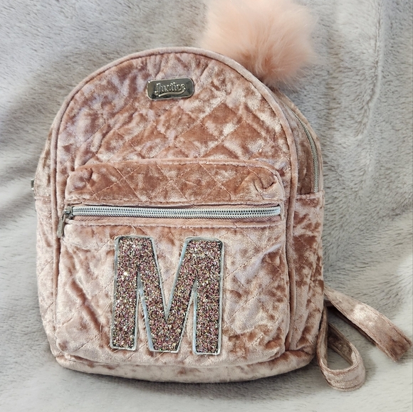 Justice Pink Velvet Backpack - Picture 2 of 5